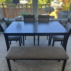 Grey Wood Dining Table (table only)