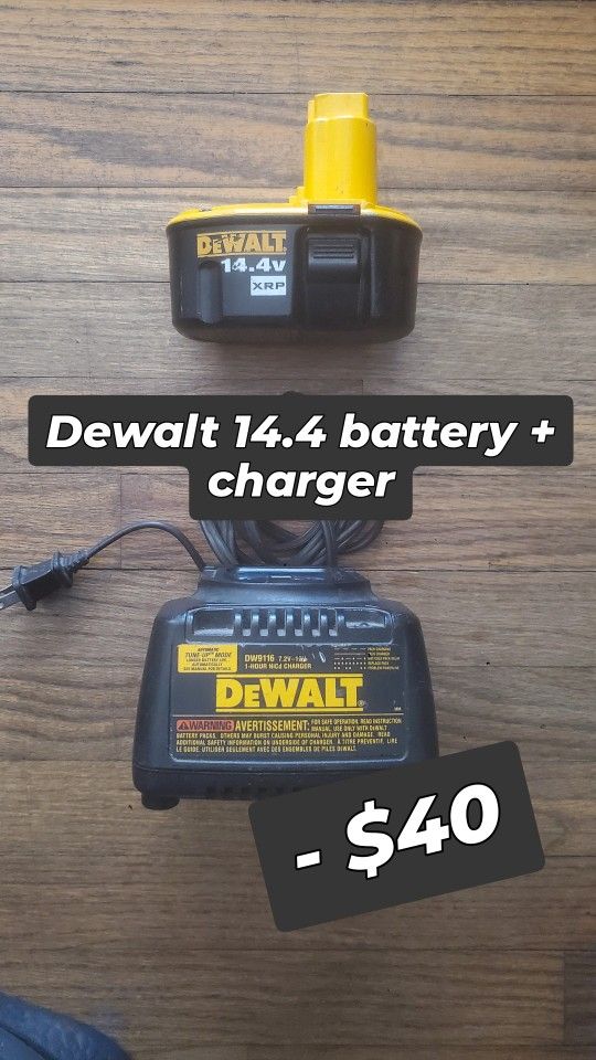 Dewalt 14.4v Battery + Charger