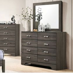 DRESSER WHIT MIRROR NEW IN BOX ☎️ 1714586,2564 PICK UP PRICE