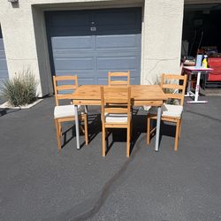 Dining table with four chairs