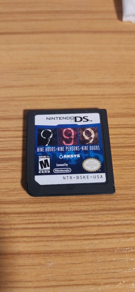 Nine Hours Nine Persons Nine Doors Nintendo Ds