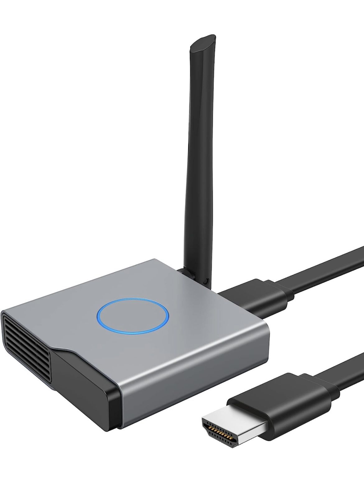 Wireless HDMI Display Dongle Adapter 4K, Wireless Receiver, Streaming Media Video/Audio/File HDMI Wireless Extender from Laptop, PC, Smartphone to HDT