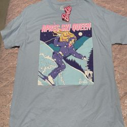 Womens Oversized Large Barbie Apres Ski Queen Cotton Shirt 