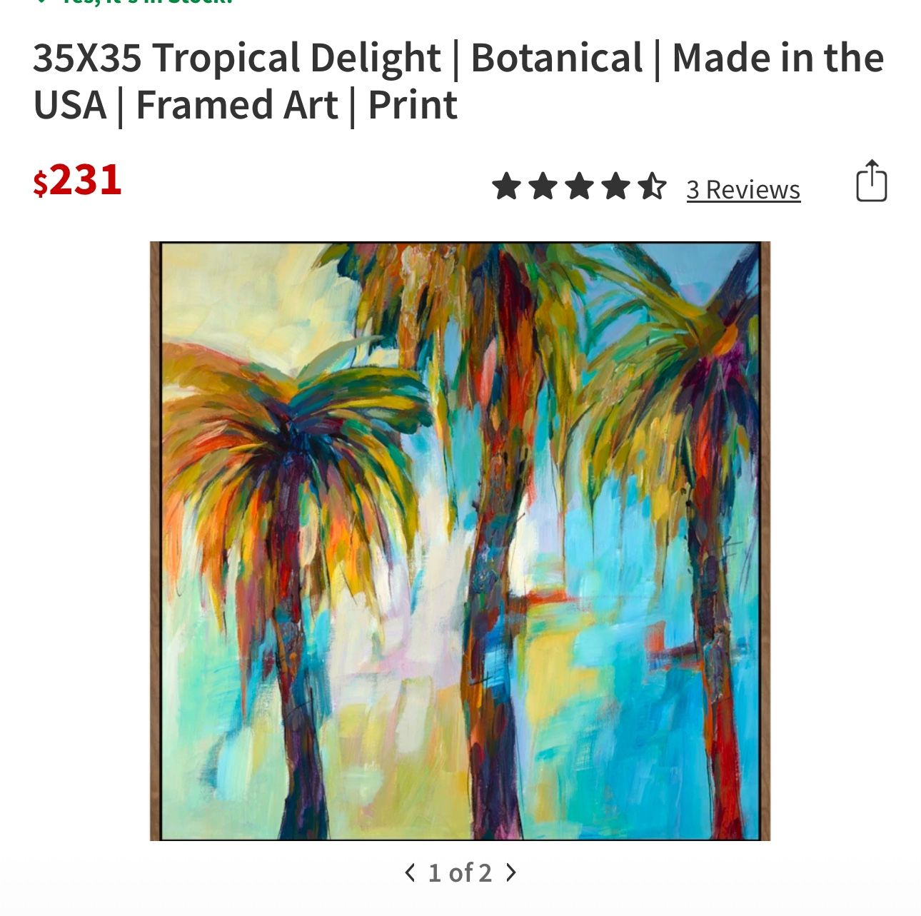 Palm Tree Painting