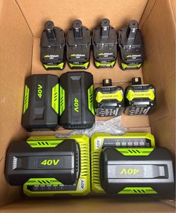 Ryobi compatable 40v - 18v and DeWalt compatable 20v 6Ah high capacity replacement batteries