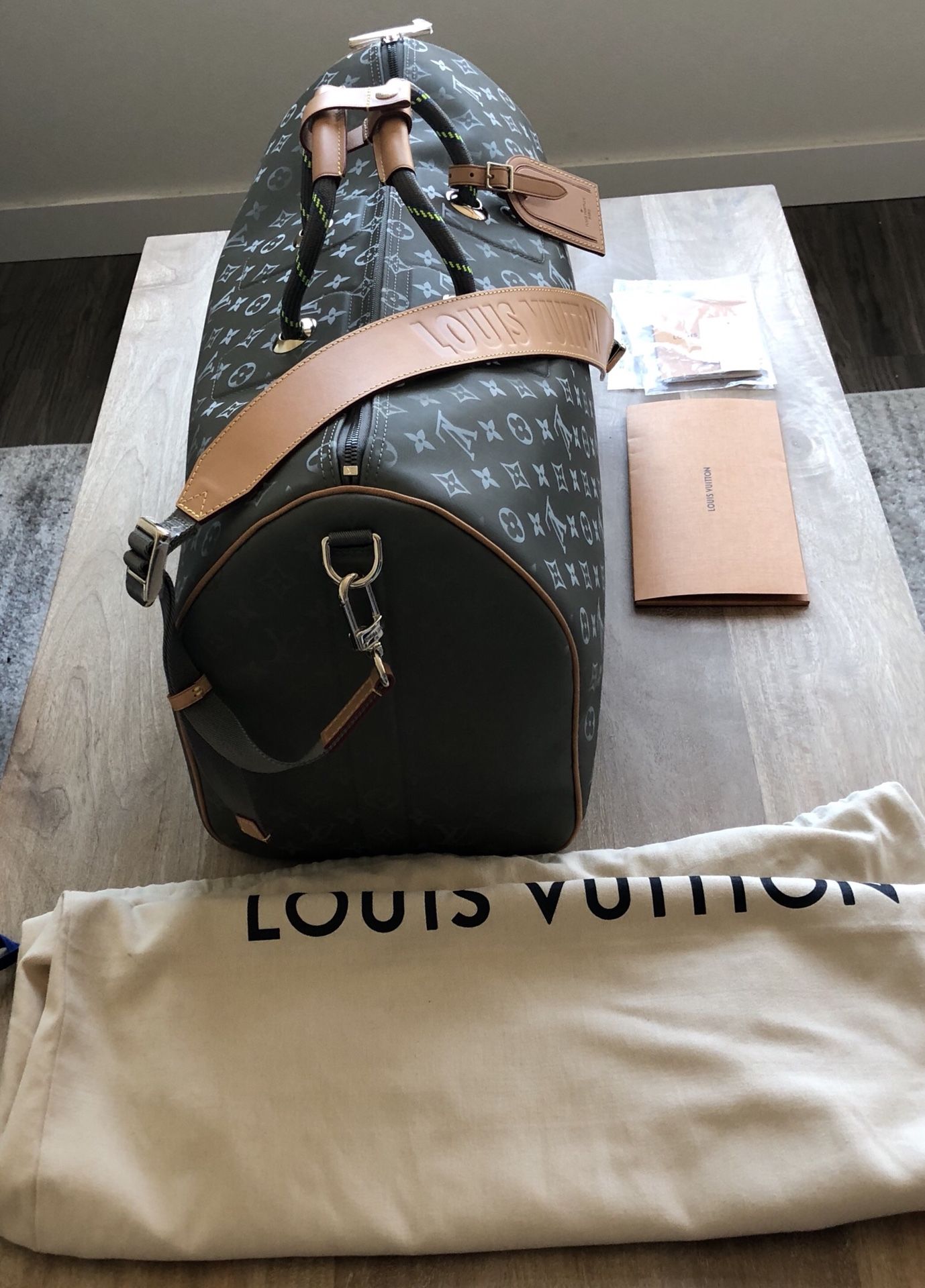Louis Vuitton, Bags, Louis Vuitton Titanium Keepall 5 Sold