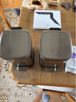 6 liter stainless steel garbage cans