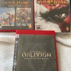 PlayStation 3 Games (God Of War) ( Oblivion)