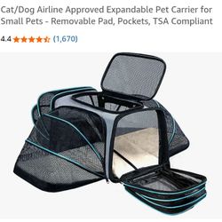 Cat/Dog TSA Approved Pet Carrier 