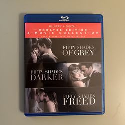 Fifty Shades 3-Movie Collection (Blu-ray) No Digital Discs Unused