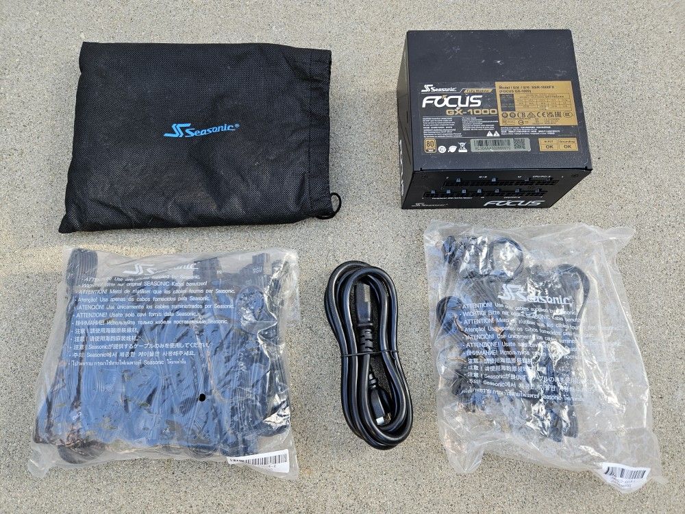 Seasonic 1000 Watt 80 Plus Gold Power Supply