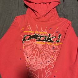 Sp5der Pink Hoodie (Large)