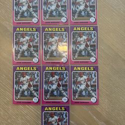 Lot of 10 Jose Soriano Angels Rookie Cards
