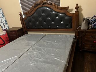 Cal King Bed , And Two Night Stand