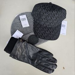 Michael Kors Beanie, Hat, Gloves Bundle $40