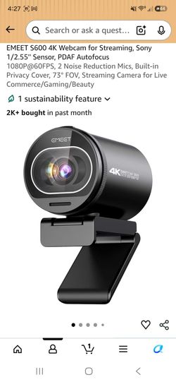 EMEET S600 4K Webcam