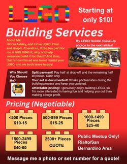 LEGO Set Building Service 🧱 | Starting at $10 | Rialto/San Bernardino
