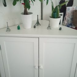 Corner Cabinet TV Stand With Shelf 