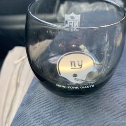 Vintage New York Giants NFL glass