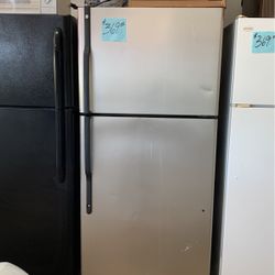 Stainless Refrigerator  GE Clean . Warranty  . Delivery Available . 2203 Fowler St. 33901