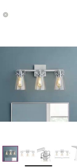 Home Decorators Collection Stonedale 20 in. 3-Light Chrome Vanity Light HDLI007