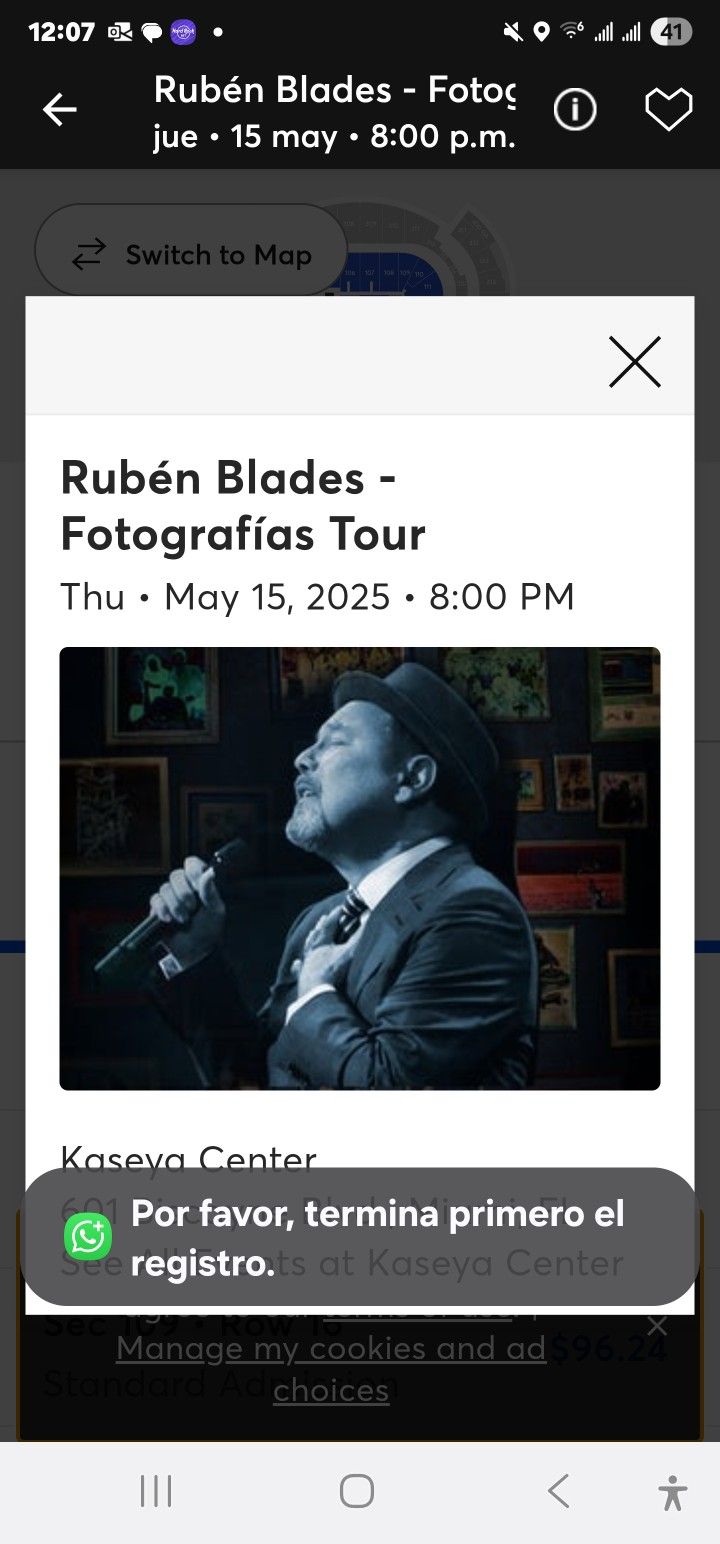 Ruben Blades Jueves 15 MAYO