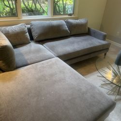 West Elm Andes Couch - Gray Like New!