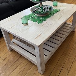 Martin Svensson Home Antique White Coffee Table- Brand New Unopened in original box