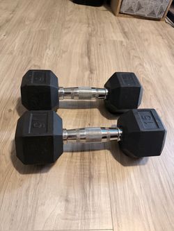 Pair of 15lbs dumbbells