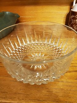 Vintage Arcoroc France Crystal Bowl