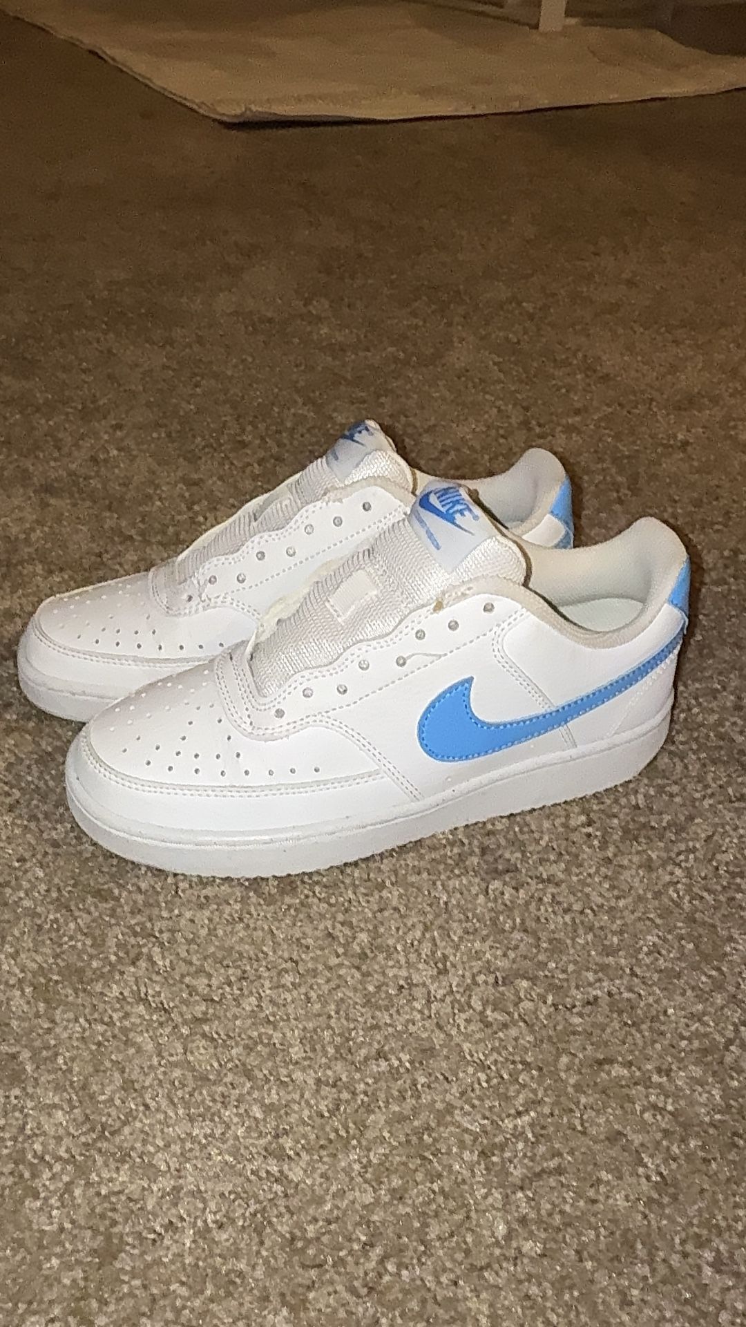 Nike blue court vision low sneakers shoes