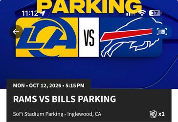 Los Angeles Rams vs Buffalo Bills Parking $80
