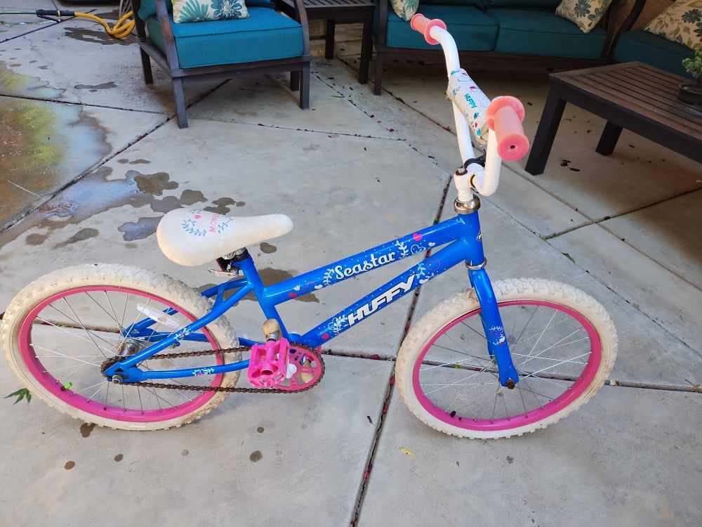 Huffy 20 INCHES Seastar Bike For Girl Age 5 And Up Child Blue And Pink