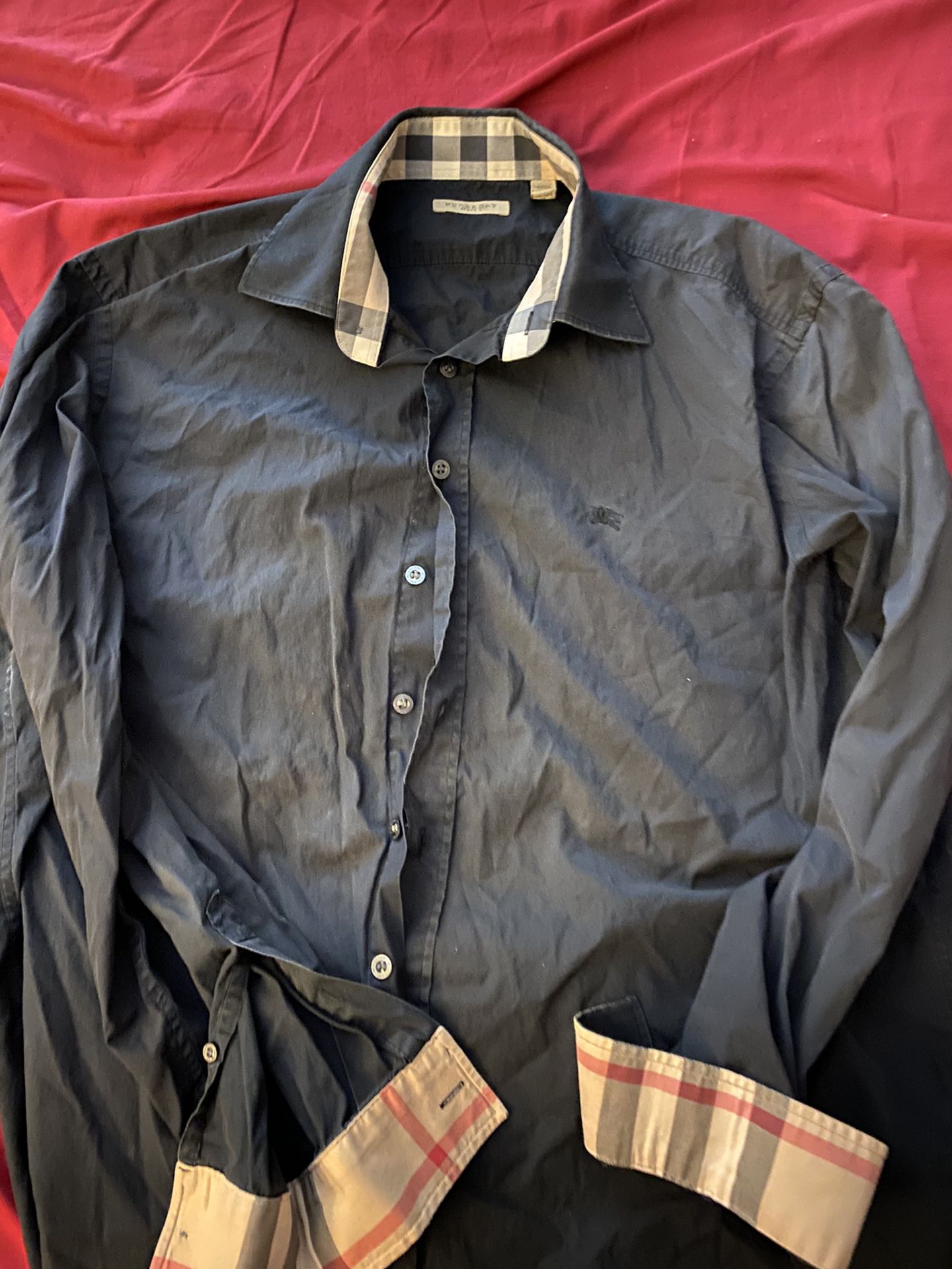 Burberry Brit Casual Black Shirt XL.