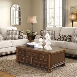Harleson Wheat Living Room Set

