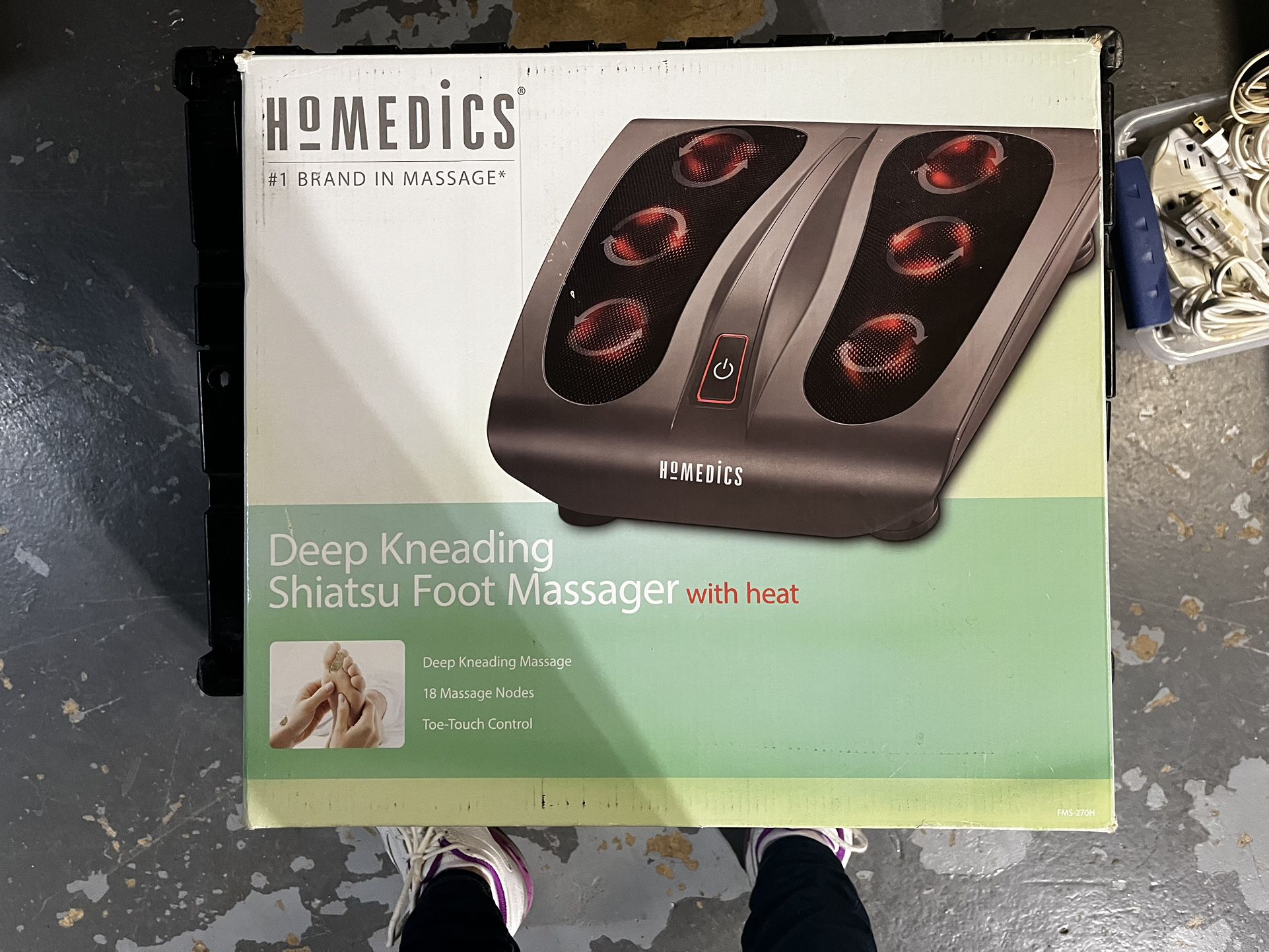 Homedics Deep Kneading Foot Massager With Heat