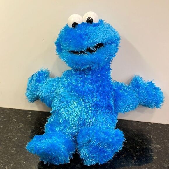 Vintage 2002 Sesame Street Cookie Monster 12&quot; Plush Stuffed Animal 