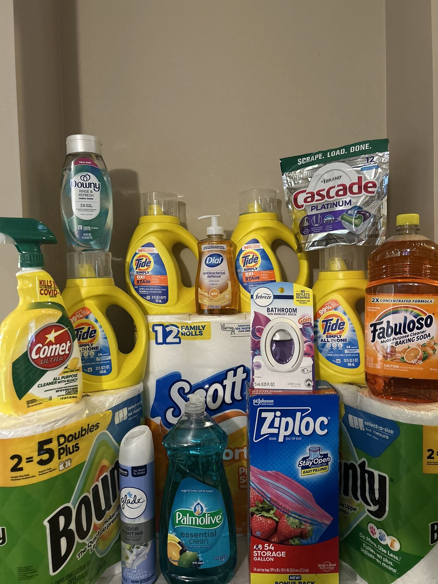 Household Bundle Tide Simply/Bounty/Scott