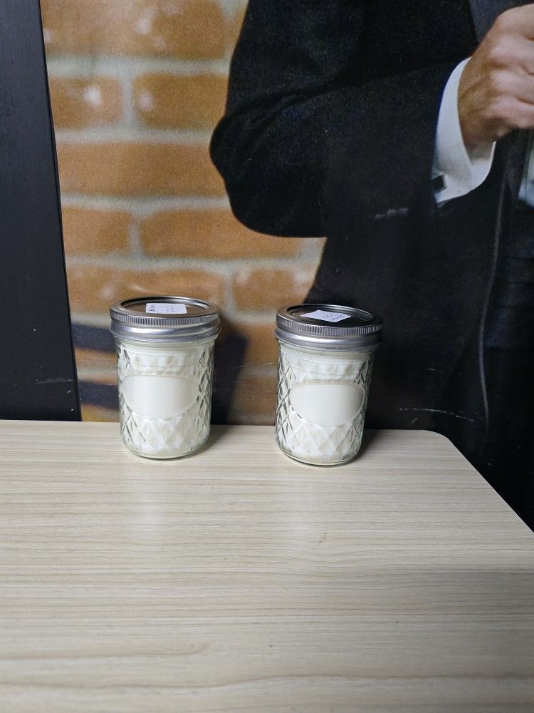 Homemade Coconut Scented Candle