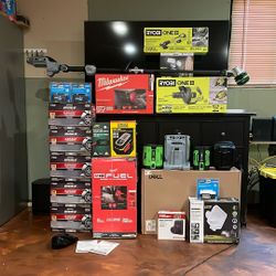 MILWAUKEE /RYOBI/EGO/HYPER TOUGH/GOOD EARTH/EPOXY ROCKSOLID/HART