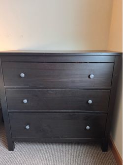 IKEA Hemnes - 3 Drawer Dresser (Dark Brown)