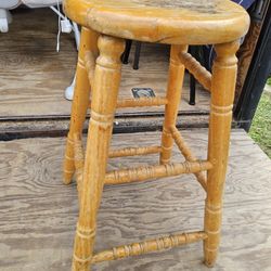 3 Separate - Single Sturdy Wooden Kitchen Stools - DIY Projects