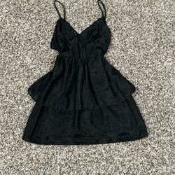 Wild Fable black floral mini dress