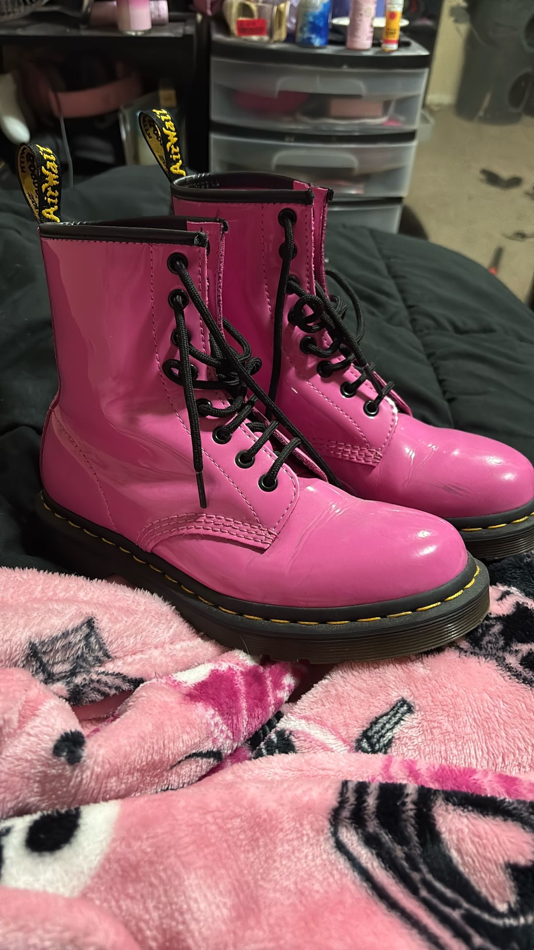 Pink Dr Marten boots