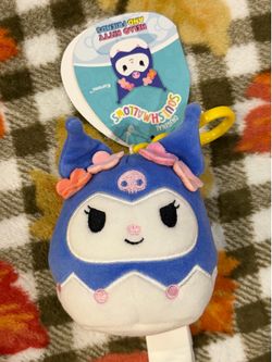 Squishmallows Hello Kitty Kuromi Backpack/Purse Bag Clip