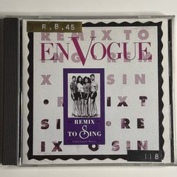 En Vogue Remix to Sing or Mix CD 1991 EastWest Dance Hip Hop New Jack Remixes