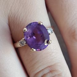 Vintage 14kt Amethyst Ring