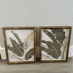 2 Palm Tree Art Pieces $10