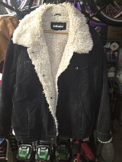 Dollhouse Women's Size XL Corduroy Black Jacket with Sherpa Collar $10