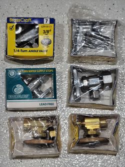 BrassCraft Everflow Water Supply Stops Valves New Bulk lot of 6